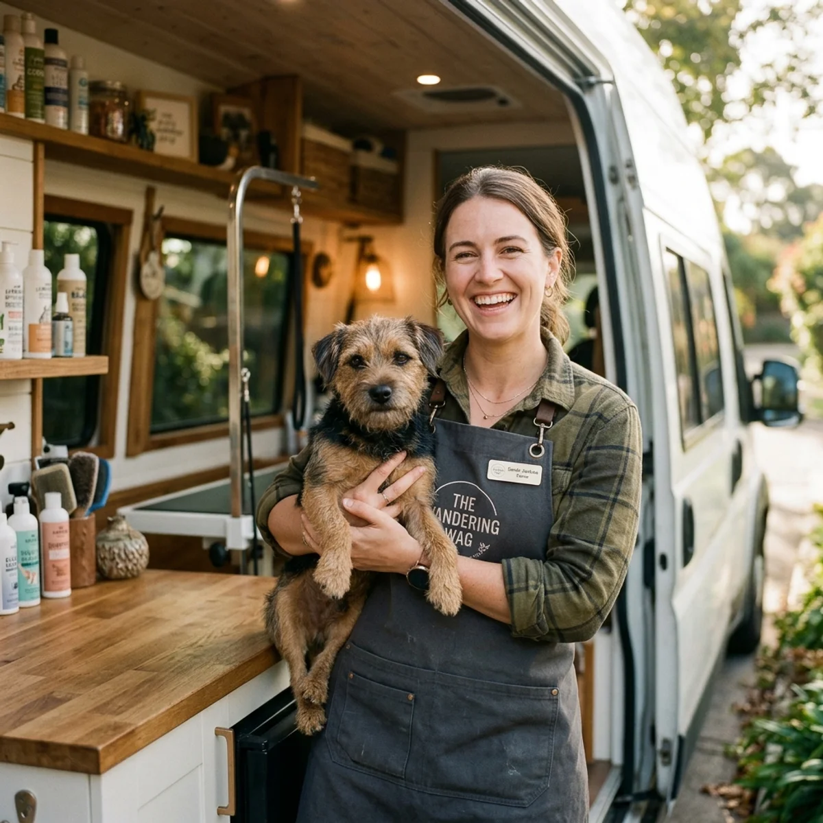 Caprice McManus, lead fear-free certified groomer and owner of Mobile Pet Grooming Durham